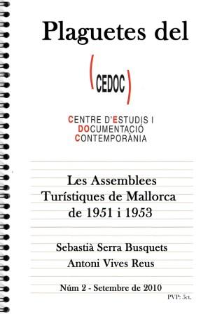 Les assemblees turístiques de 1951 i 1953